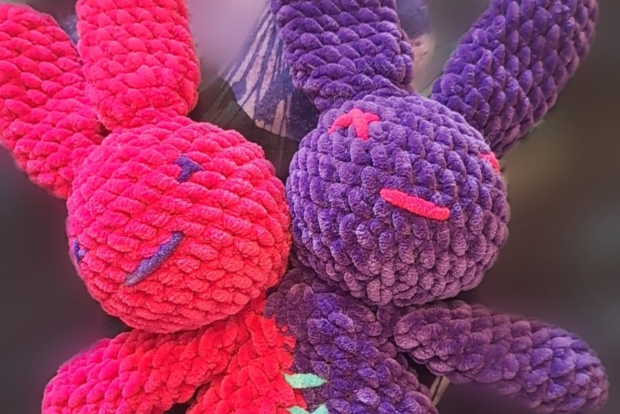 Bad Bunny - Two Headed Plushie Amigurumi Toy