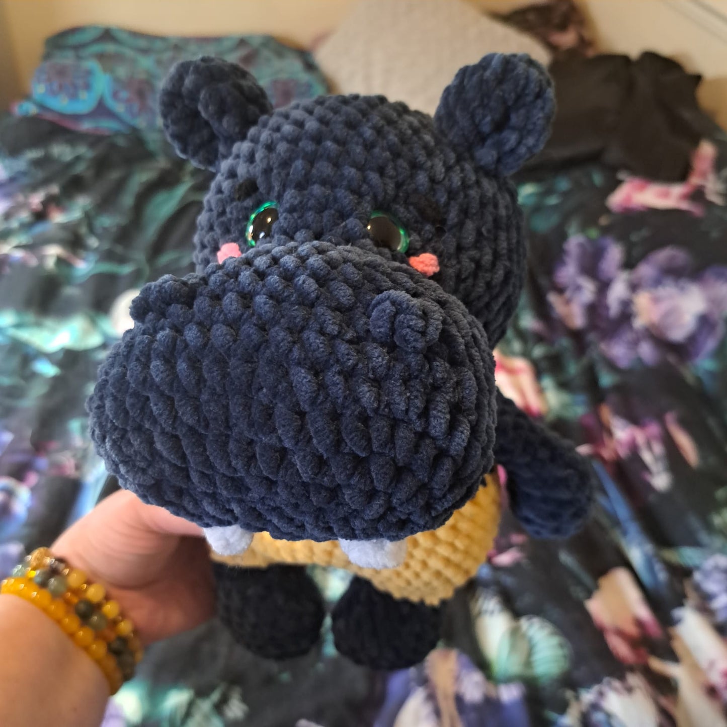 Harry the Hippopotamus Plushie Amigurumi Toy