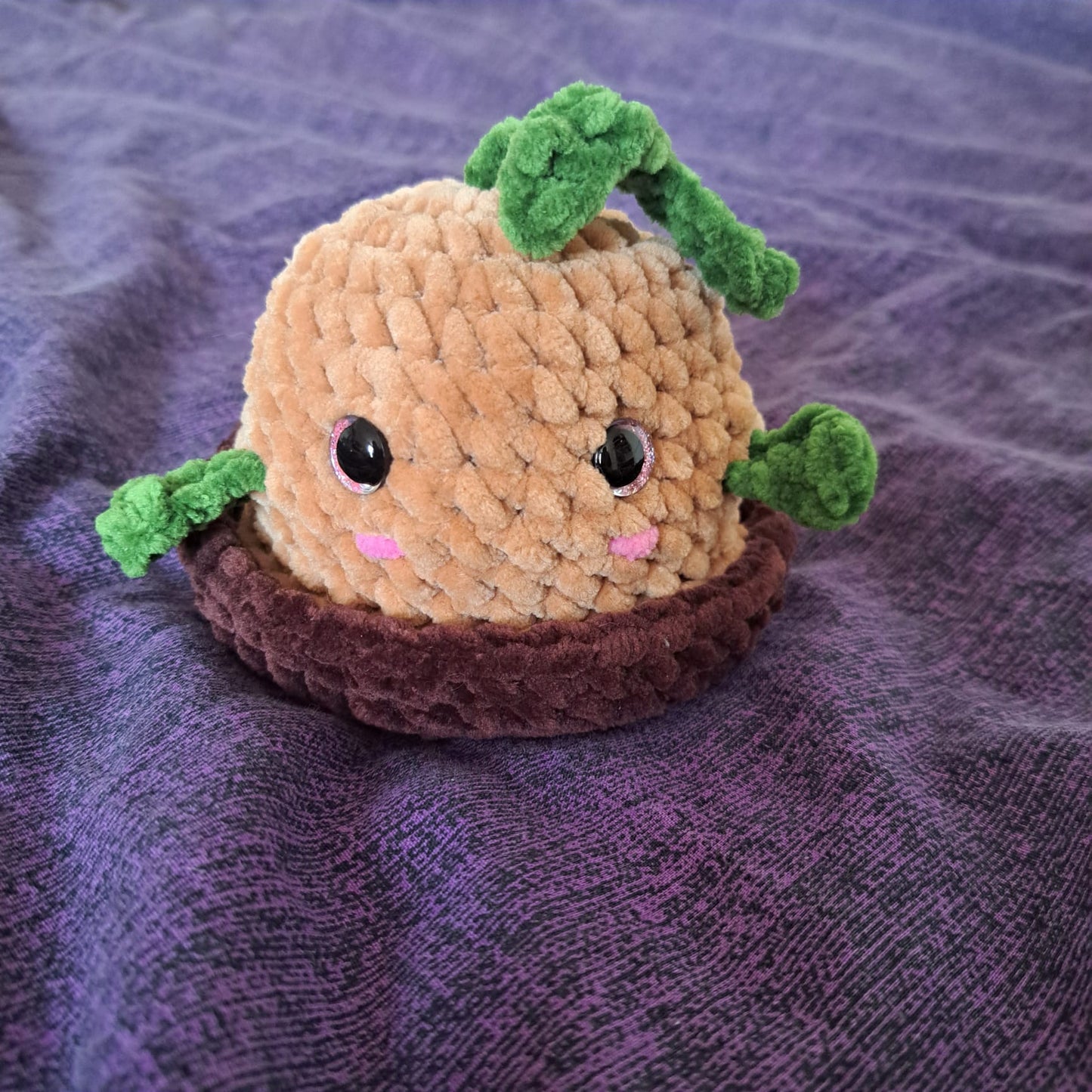 Growy the Sprout - Reversible Plushie Amigurumi Toy