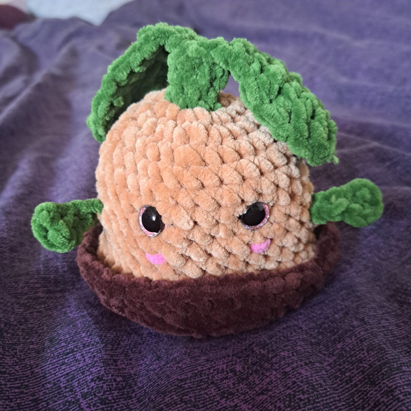 Growy the Sprout - Reversible Plushie Amigurumi Toy