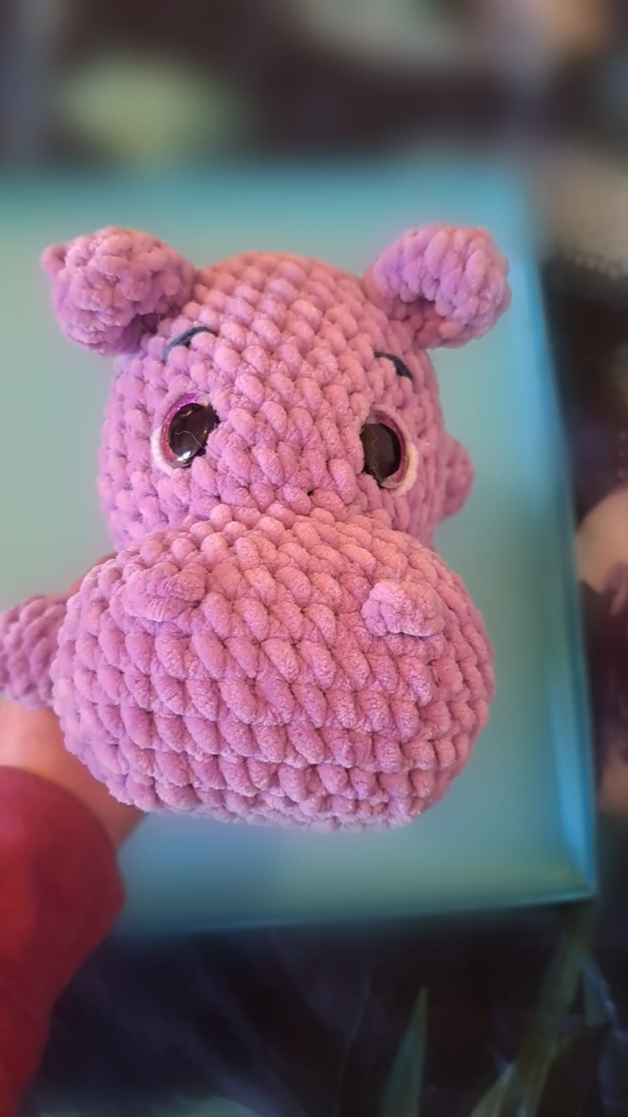 Harry the Hippopotamus Plushie Amigurumi Toy